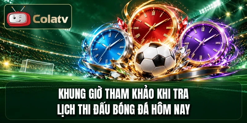 Khung giờ tham khảo khi tra lịch thi đấu bóng đá hôm nay